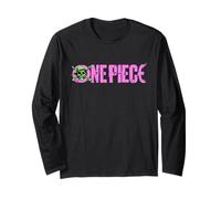 One Piece Luffy Jolly Roger Bright Logo Maglia a Manica