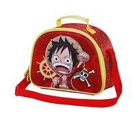 One Piece Luffy-Porta Merenda 3D, Rosso, 25.5 x 20 cm