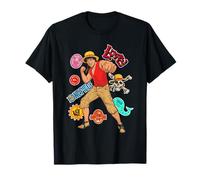 One Piece Luffy Stickers Maglietta