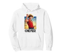 One Piece Luffy Straw Hat Poster Felpa con Cappuccio