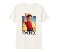 One Piece Luffy Straw Hat Poster Maglietta Premium