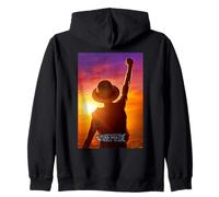 One Piece Luffy Sunset Poster Felpa con Cappuccio