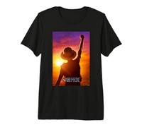 One Piece Luffy Sunset Poster Maglietta Premium