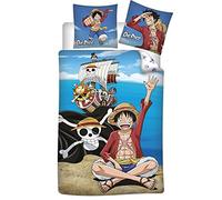 AYMAX Set copripiumino One Piece 100% cotone 140x200 cm con federa