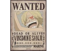 One piece Manga Wanted locandina Luffy Zoro Sanji Trafalgar Nico Moto Nami Usop