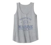 One Piece Marine Athletic Dept Canotta, Donna, Grigio Melange, M