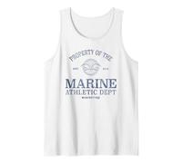 One Piece Marine Athletic Dept Canotta, Uomo, Bianco, XXL