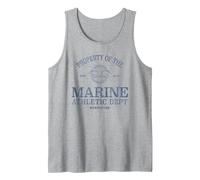 One Piece Marine Athletic Dept Canotta, Uomo, Grigio Melange, L