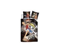 AYMAX S.P.R.L Reversible One Piece Bedding Set, Duvet Cover 140 x 200 cm + Pillo