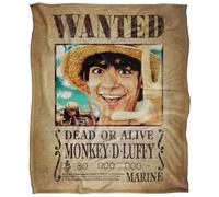 One Piece Monkey D.Luffy Wanted Poster Coperta super morbida al tatto setoso 152 X 127 Cm