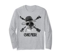 One Piece Mono Skull & Logo Maglia a Manica