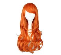 ONE PIECE Nami 2 anni dopo Arancione Lunga parrucca riccia Costume cosplay Resistente al calore Capelli sintetici Parrucche per feste da donna