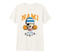 One Piece Nami Collegic Skull Maglietta Premium