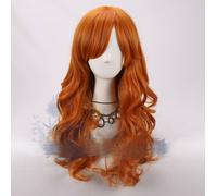 One Piece Nami Cosplay Costumi Costume Parrucca Parrucca Arancione Lungo