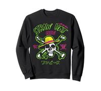 One Piece Neon Skull And Cross Bones Felpa