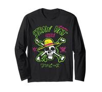 One Piece Neon Skull And Cross Bones Maglia a Manica