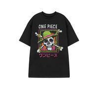 One Piece Nero Skull T-shirt a maniche corte Uomini