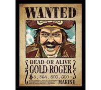 ONE PIECE NETFLIX - Gold Roger - Impression encadrée 30x40c (Sony Playstation 5)