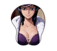 One Piece Nico·Robin 3D - Tappetino per mouse da gioco, in silicone, con poggiapolsi in tessuto a 2 vie antiscivolo, per tastiera da scrivania e computer portatile