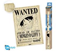 One Piece Parchment Poster Wanted Monkey D. Luffy Poster Pergamena 66x46cm.