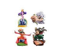 One Piece Petitrama PVC Mini Statue Logbox Re Birth Egghead 4 Figures Set 9 cm