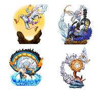 One Piece Petitrama PVC Mini Statue Logbox Re Birth Gear Fifth Special Set 9 cm
