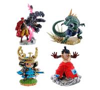 One Piece Petitrama PVC Mini Statue Logbox Re Birth Wanokuni Vol. 2 Set 9 cm