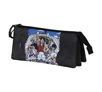 One Piece Pirates-Astuccio Triplo FAN 2.0, Blu, 23 x 11 cm