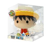 One Piece Monkey D. Luffy Rubber Chibi Salvadanaio PVC Money Bank PLASTOY