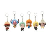 One piece pocket hero 5cm - portachiavi assortito in window box