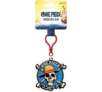 One Piece Portachiavi con torcia a forma di cappello di paglia con icona dell'anime