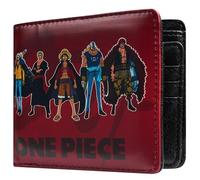 One Piece Portafoglio per ragazzi, uomini e bambini, custodie per carte di credito e organizer per denaro, accessori per ragazzi e regali anime sottili, Borgogna, 11.5x9x2cm, Portafoglio