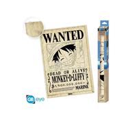 One Piece Poster Pergamena Wanted Luffy Abystyle