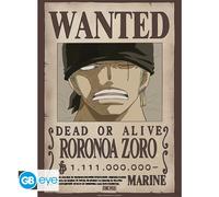 One Piece Poster Ricercato Wanted Ronoa Zoro 52 x 38 cm Gbeye