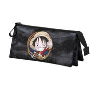 One Piece Ropes-Astuccio Triplo, Nero, 23 x 11 cm
