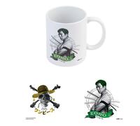 Grupo Erik: Tazza One Piece Zoro | Tazza One Piece da colazione in ceramica, 350 ml, ideale come Tazza Manga Anime, Regalo One Piece, One Piece Zoro Gadget