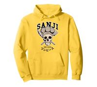 One Piece Sanji Collegic Skull Felpa con Cappuccio