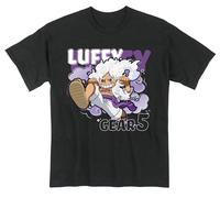 One Piece - Scimmia Diabetici Rufy Gear 5 SD Arte con Cloud T-Shirt -