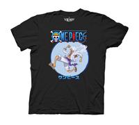 One Piece - Scimmia Diabetici Rufy Gear 5 Strutturato Adulto T-Shirt - Nero -