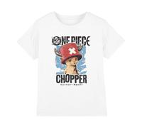 One Piece Season Two Chopper Portrait (Front Print) Boys T Shirt, White, Bianco, 7-8 Anni Bambini e Ragazzi