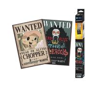 One Piece Set 2 Poster Ricercati "Wanted Brook & Chopper" Chibi 52 x 35 cm Gadge