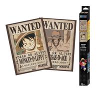 One Piece Set 2 Poster Ricercati "Wanted Luffy & Ace" 52 x 38Cm AbyStyle