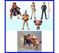 ONE PIECE SET 5 Figure 10cm Collezione FRANKY RUFY SANJI NAMI CHOPPER Memories