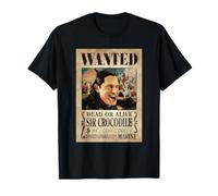 One Piece Sir Crocodile Pirate Wanted Poster Maglietta