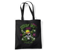 One Piece Sketch Skull And Cross Bones Borsa Tote Riutilizzabile per Spesa e Viaggi, Bianco