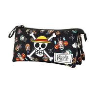 One Piece Skull-Astuccio Triplo ECO, Multicolore, 23 x 11 cm