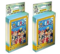 ONE PIECE STICKER PANINI 2PACK BLISTER 10 BUSTINE + 2 CARD LIMITED DA COLLEZIONE