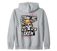 One Piece Straw Hat Crew Felpa con Cappuccio