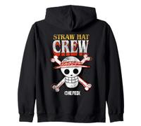One Piece Straw Hat Crew Logo Felpa con Cappuccio