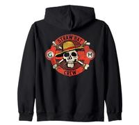 One Piece Straw Hat Crew Skull Felpa con Cappuccio